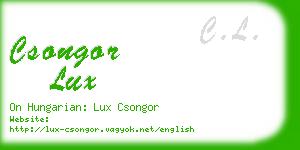 csongor lux business card